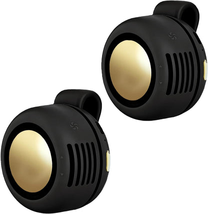 Portable Clip-On Fan, Mini USB Rechargeable 360° Rotatable Fan, Personal Fan 3-Speed Silent Mini Bladeless Fans