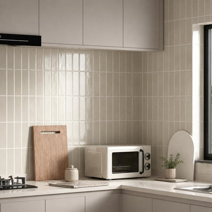 Peel and Stick Backsplash Tiles – Easy DIY Self-Adhesive Subway Wall Tiles, 10 Pack for Kitchen & Bathroom, 11.42'' x 9'' (White Grey)