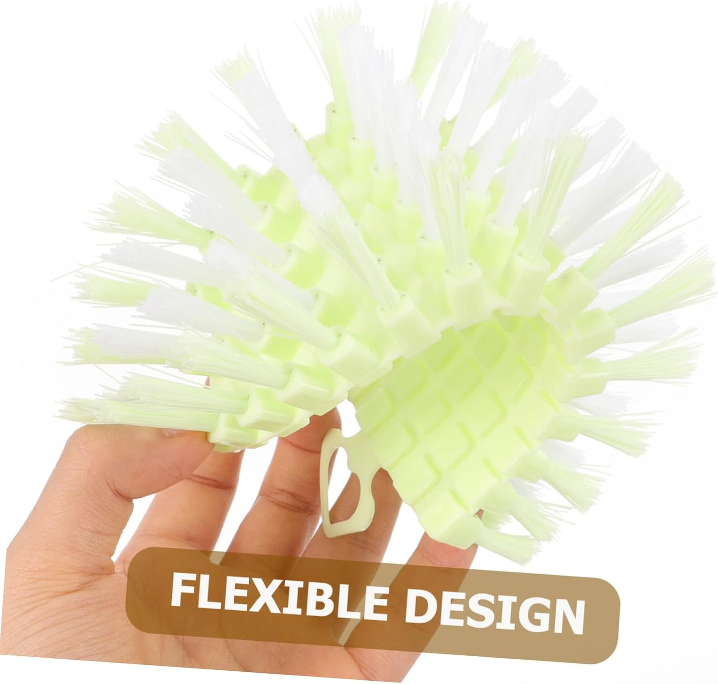 Zerodeko Sink Scrub Brush Small Cleaning Brush for Effortless Kitchen Bathroom Cleaning Compact Design for Stains Dirt Lightweight Portable Multi-Scene Use Easy to Grip