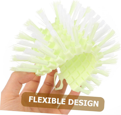 Zerodeko Sink Scrub Brush Small Cleaning Brush for Effortless Kitchen Bathroom Cleaning Compact Design for Stains Dirt Lightweight Portable Multi-Scene Use Easy to Grip