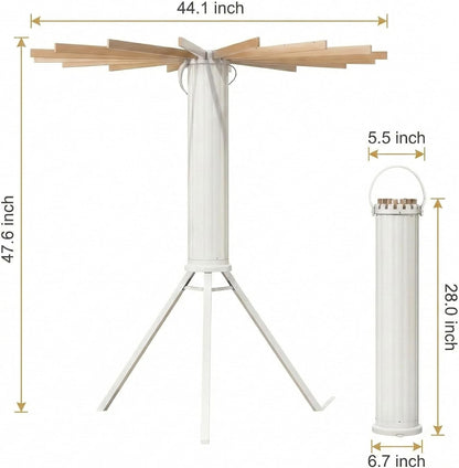 Wall-Mounted Drying Rack Clothing Foldable, Space-Saving Laundry Drying Rack with 7 Rods Perfect for Versatile Indoor and Outdoor Use in Apartment, Bathroom, RV, Balcony and Bedroom