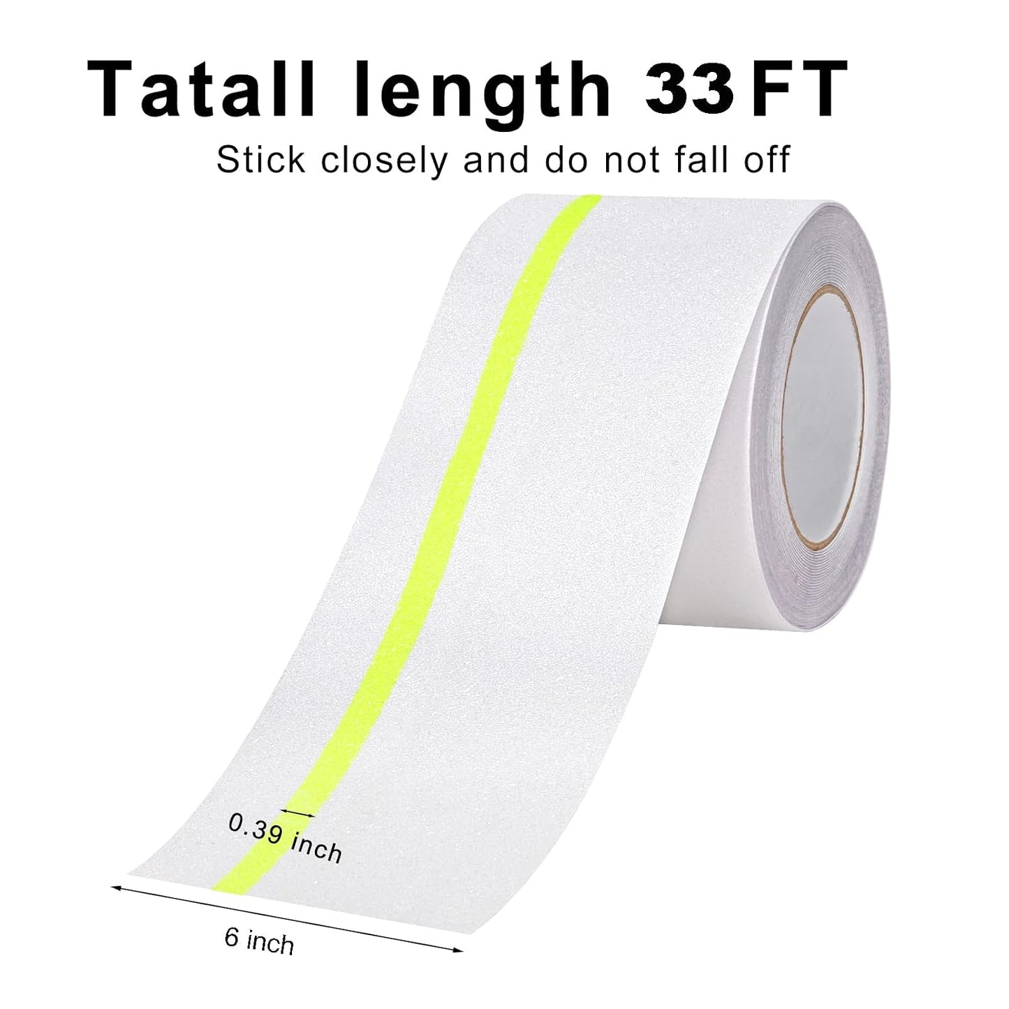 Qingluan Grip Tape, Heavy Duty Anti Slip Tape for Stairs Outdoor/Indoor Waterproof 4" x 33 ft, Safety Non-Slip Roll for Stair Step Traction Treads Stair Non Slip Strips Grey