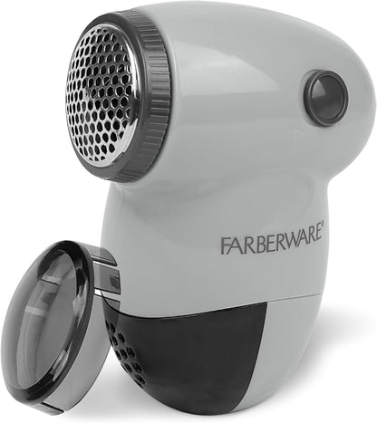 Farberware Fabric Shaver & Lint Remover for Clothes – Battery Operated Lint Shaver with Triple Blades, Sweater Shaver to Remove Pilling for Clothing, Couch, Furniture, Fuzz, Lint Balls