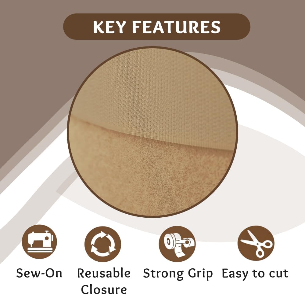 1 inch Black Hook and Loop Tape 1 Yd Self Adhesive Tape Sticky Back Heavy Duty Fastener Ideal for Window Fixing Net Carpets DIY Project Handmade Craft Home Office