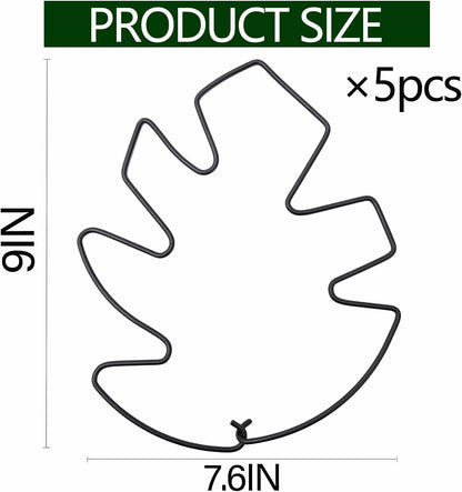 Yohsnor Monstera Plant Stem Support System - 5 Piece Set (5.5x4.7in) | Durable Plant Support Stakes for Climbing Plants & Fishbone Cactus | Ideal Leaf Stabilizer for Indoor Plants & Monstera Care