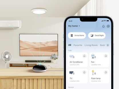 TP-Link Tapo Smart Water Leak Detector, Requires Tapo Hub, Water Leak Sensor Wi-Fi with Rapid Dripping Detection, 90dB Adjustable Alarm, App Alerts, Compatible with Alexa and Google Home, T300