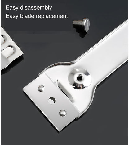 Cooktop Scraper,Multi-Purpose Scraper Cleaning Tool,Razor Holder for Cleaning Glass Cooktop, Window, Decals, Stickers, Label, Caulk, Adhesive, Paint Glue Removal