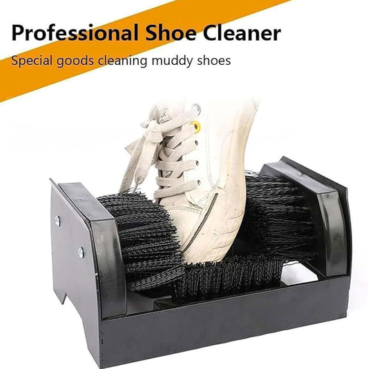 Heavy Duty Outdoor Boot Scraper - Floor Mounted Shoe Mud Cleaner for Entryways, Patios, and Garages - Durable, Easy to Use, Essential for Mud Removal
