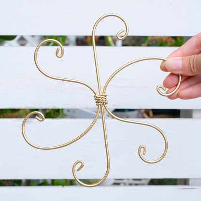 5PCS Monstera Plant Stem Support Stakes - 5.5 * 5.5IN Metal Supports for Monstera and Fishbone Cactus, Sturdy Frame, Easy Installation, Flexible Protection for Healthy Growth Indoors