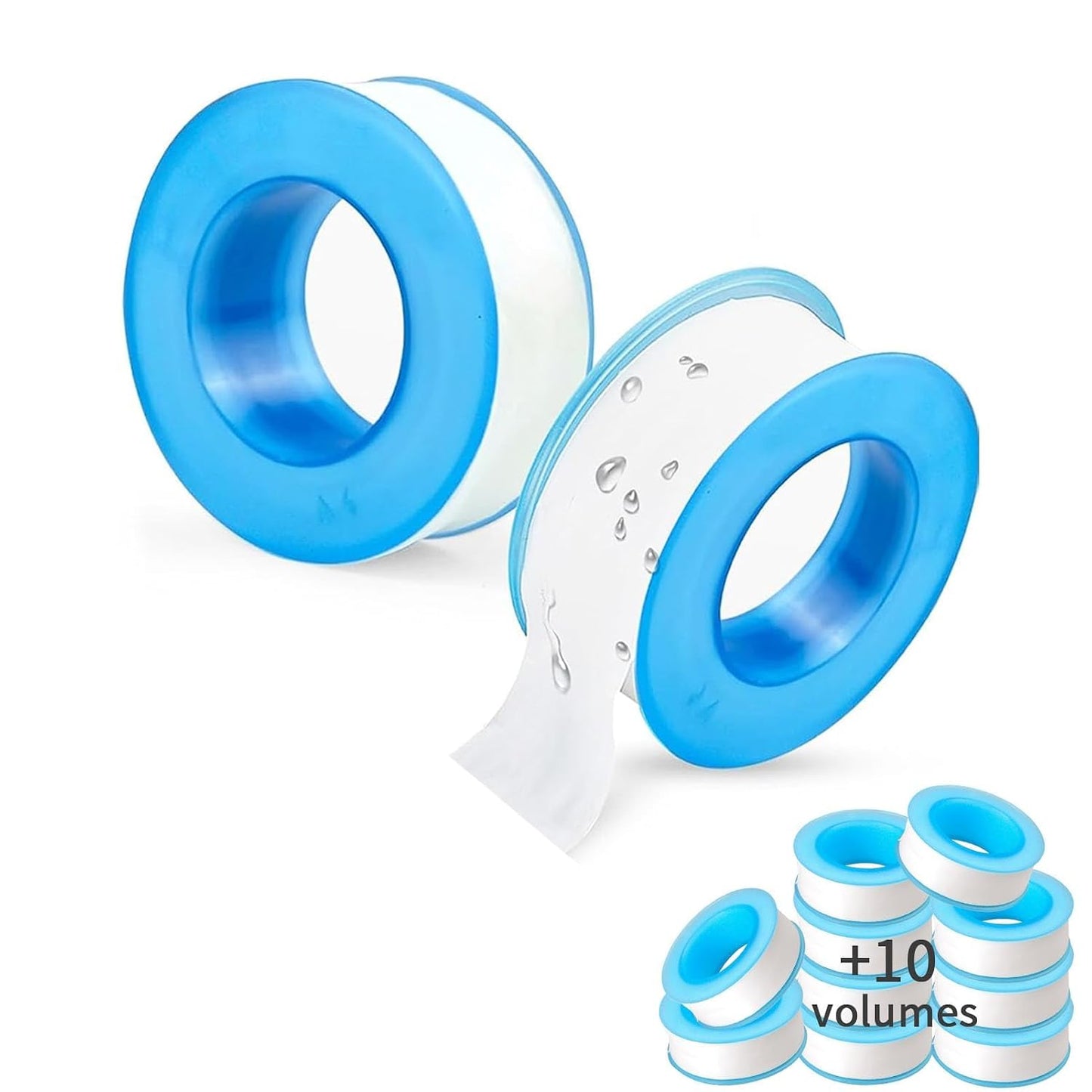 GCQ Teflon Thread Seal Tapes，PTFE Thread Seal Tape for Plumbers Sealant Tape for Leak Water Pipe Thread 3/4 inch x 790 inch (5 Pack/White)