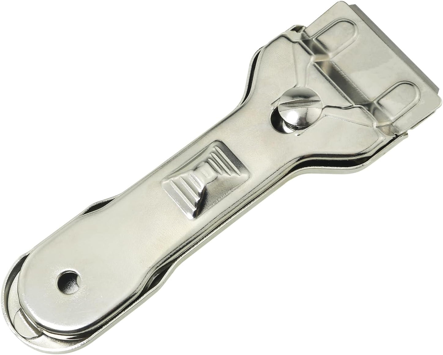 All Metal Heavy Duty Scraper Tool (5 blades) for Removing Stains and Cleaning Stovetops Countertops Appliances and Glass Debris