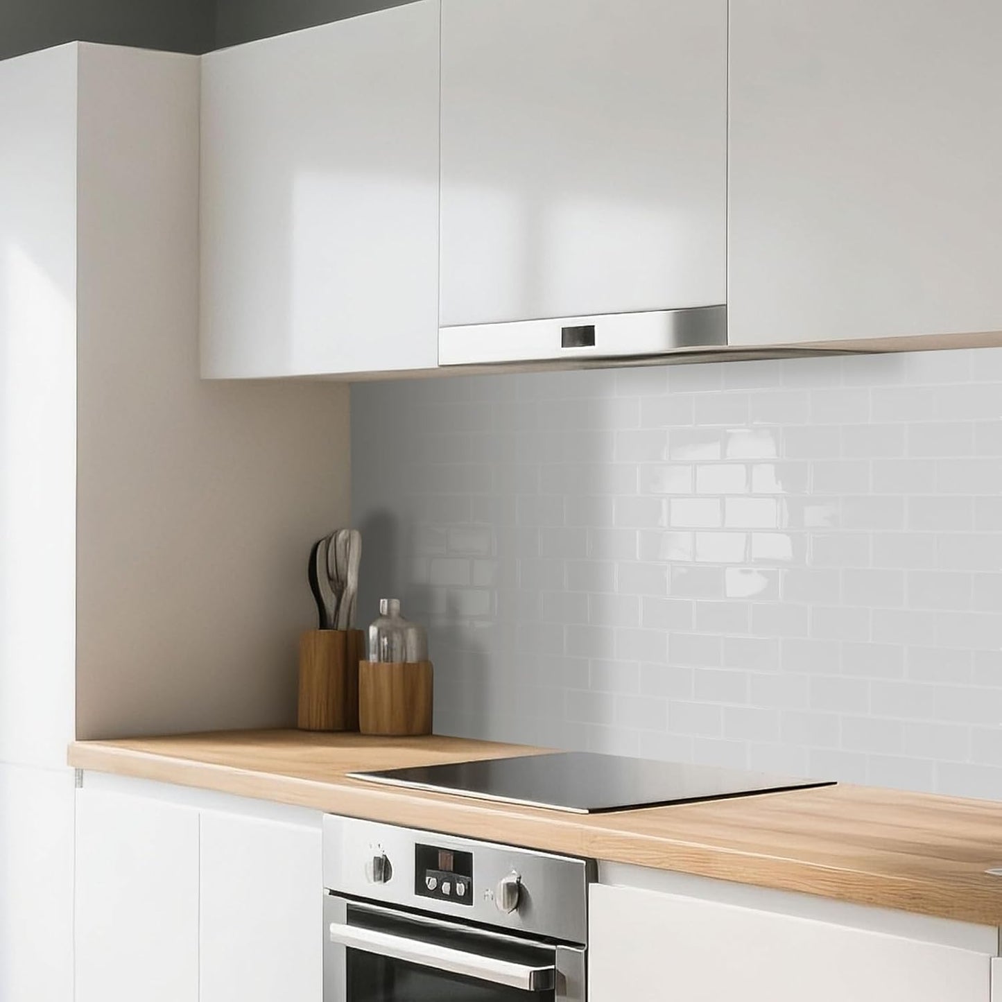 Art3d Peel and Stick Backsplash for Kitchen White Subway (10 Tiles, Thicker Design)