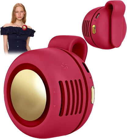 Portable Clip-On Fan, Mini USB Rechargeable 360° Rotatable Fan, Personal Fan 3-Speed Silent Mini Bladeless Fans
