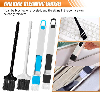 26PCS Crevice Cleaning Brush Set, Hard Bristle Tools for Tile Grout, Window Tracks, Bathroom/Kitchen Deep Cleaning – Versatile Brushes for Tight Gaps, Sinks, Toilets & Narrow Spaces