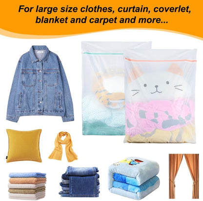 Tenn Well Extra Large Mesh Laundry Bags, 2 Pack 43 x 35 inch Jumbo Delicates Bag for Washing Machine, Large Mesh Bags for Delicates, Coats, Blankets, Bedding, Toys, Pet Items