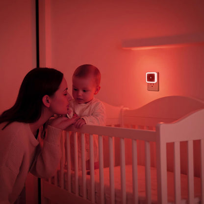 6 Pack Blue LED Night Light Plug in, Dusk to Dawn Sensor Automatic On and Off, Energy Efficient, Soft Glow Kids, Nursery, Bedroom, Bathroom, Hallway, Stairs, Kitchen