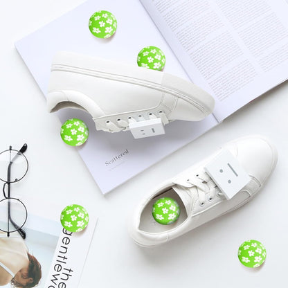 SCENTORINI Shoe Deodorizer Balls, Fresh Jasmine Scent * 6, Sneaker Deodorizer Balls Odor Eliminator, Long Lasting Shoe Fresheners for Smell Boots, Locker Gym Bag, Drawers, Small Spaces
