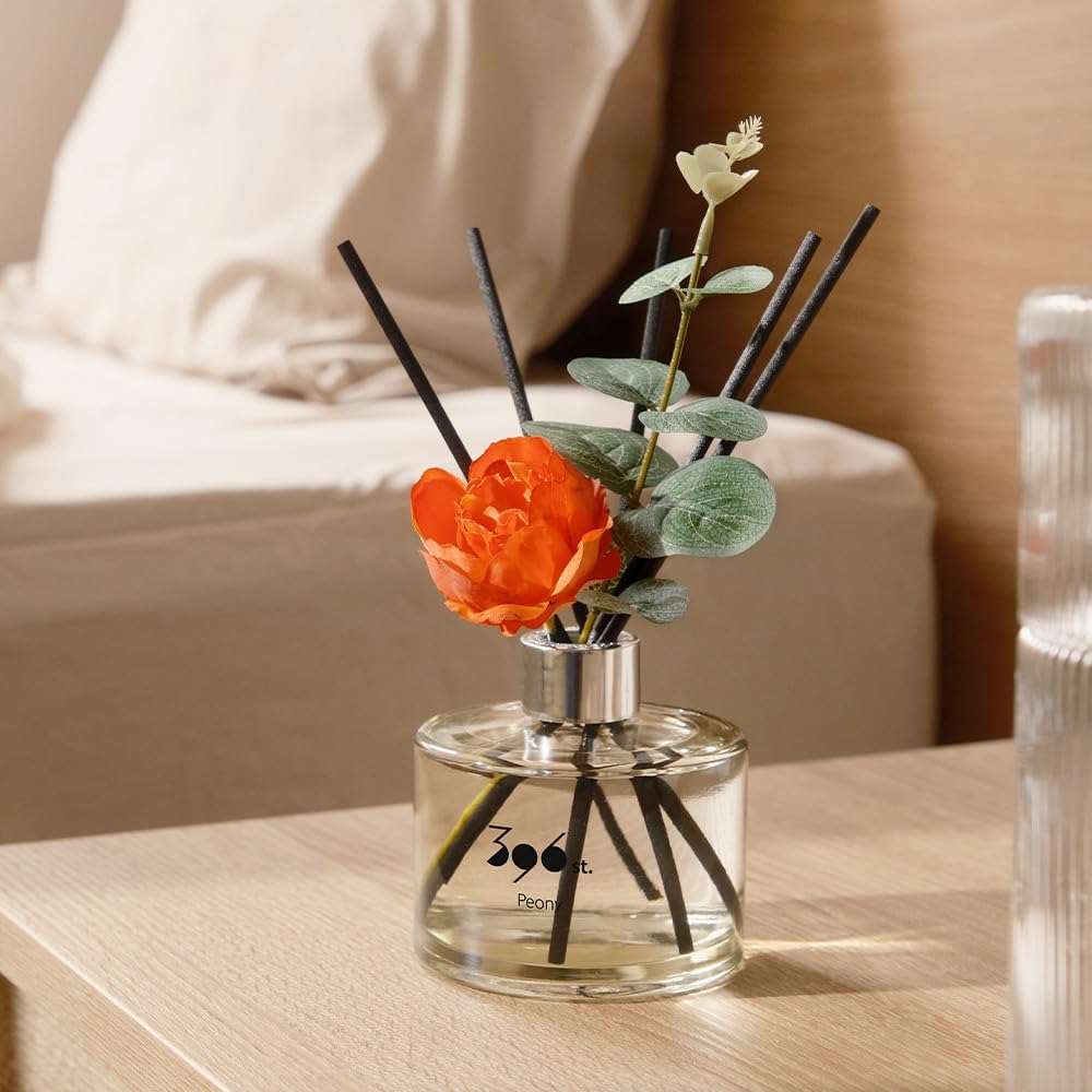 396 st. Rose Flower Reed Diffuser, Vanilla Lavender, 200ml(6.7oz) / Reed Diffuser Sets, Home Fragrance, Scented Oils, Home & Bathroom Décor