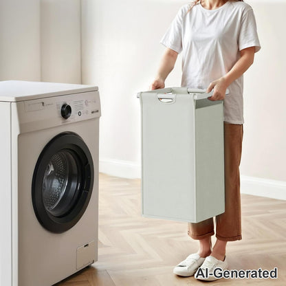 Herture Laundry Sorter 3 Section Laundry Hamper with Shelf, Durable 3 Section Laundry Basket with Rolling Wheels & Storage Drawers, 3 x 13.26 Gallons (50L), White PF09XLW