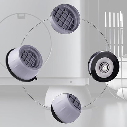 Anti Vibration Pads for Washing Machine, 8 Pcs Washing Machine Support, Anti- Walking Washer Dryer Pedestals Fit All Machines, Shock Absorbing Mat GL010