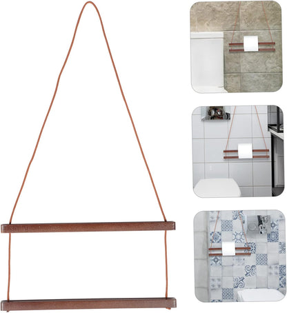 Cabilock Wall-Mounted Towel Rack Punch Hanger for Bathroom and Kitchen Easy Installation Sturdy Design for Quick Drying of Towels and Cleaning Cloths