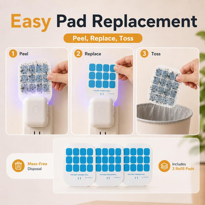Fruit Fly Traps for Indoors 2-Pack: Upgraded Flying Insect Trap with 6 Refills - Bug Catcher for Gnat Mosquito Moths - Suitable for House Home Kitchen
