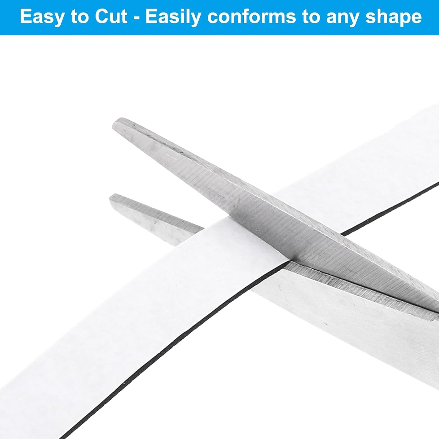 PATIKIL Weather Stripping Door Seal Strip, 3/8 Inch x 1/4 Inch x 32 Ft Self Adhesive Soundproof High Density Foam Tape Insulation for Door Window Air Conditioning, White - Colors B