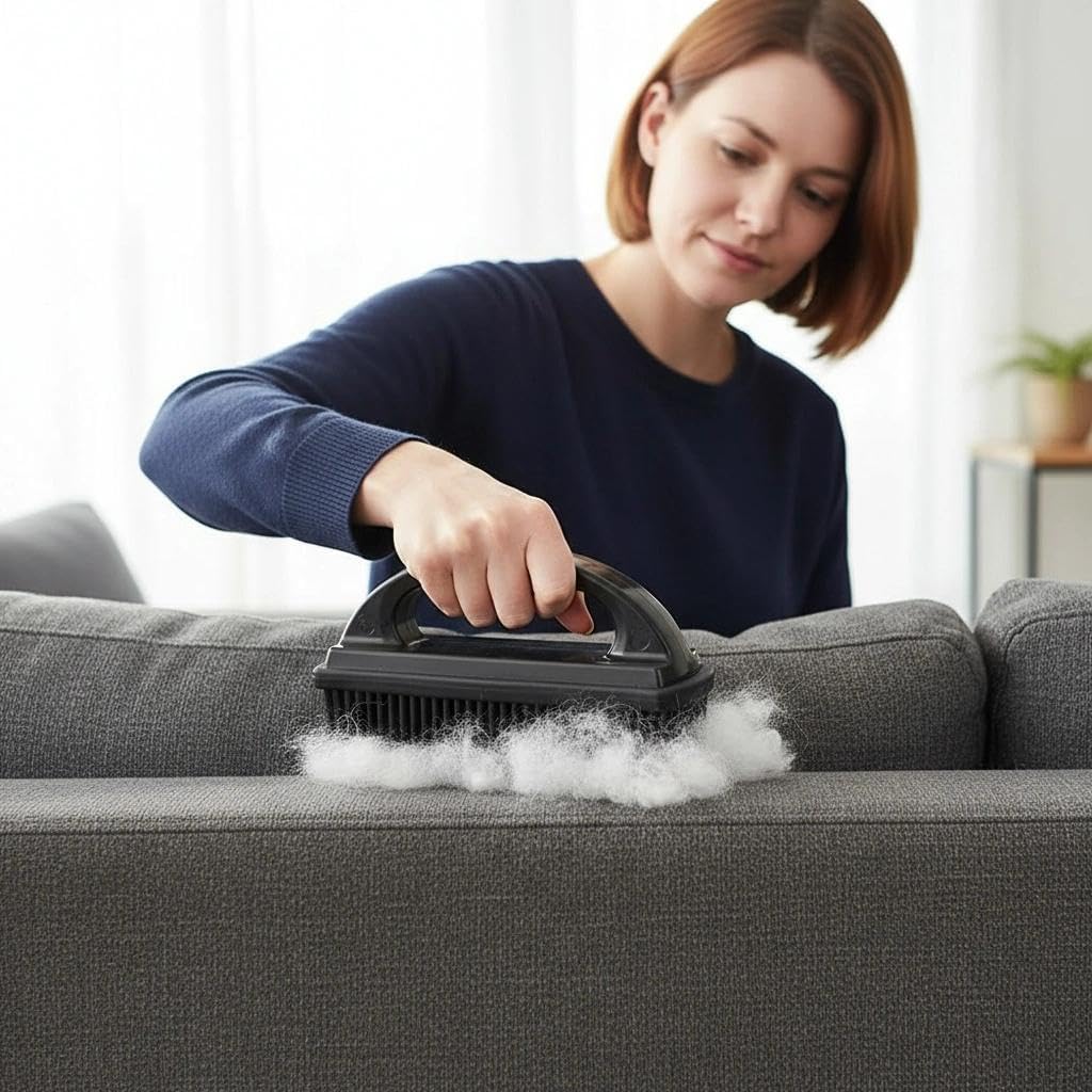 Rubber Brush - Effortless Pet Hair & Lint Removal for Couches & Clothes