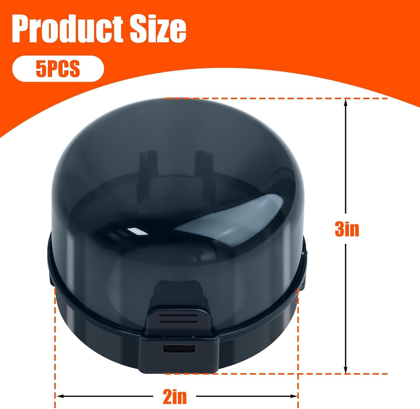 Stove Knob Safety Covers Baby Proofing for Press Stove Knob and Oven Knob Child Safety Locks - 5 Pack (Black)