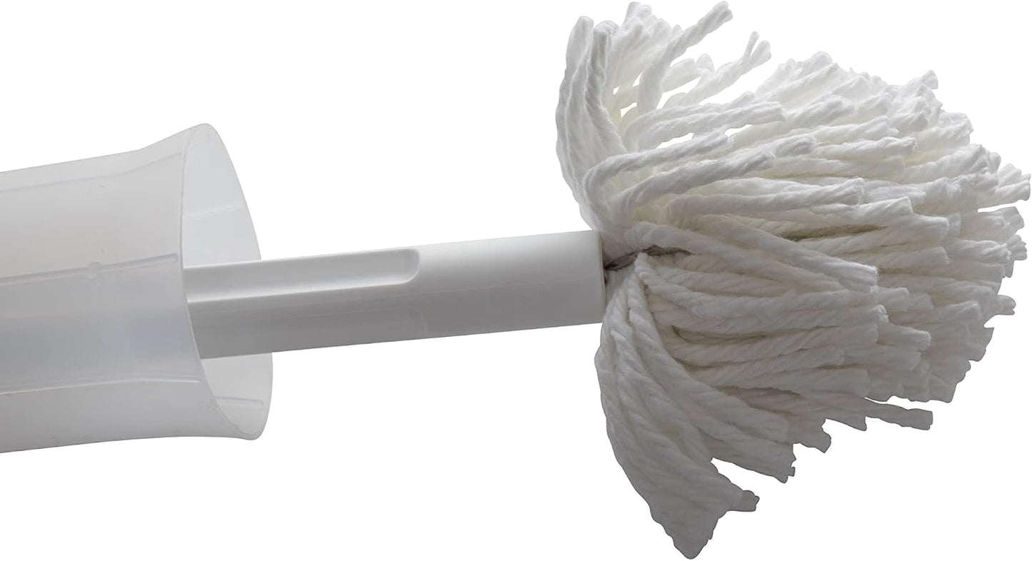 Fuller Brush Toilet Bowl Cleaner Brush – Antimicrobial Toilet Swab with Soft Non-Scratch Head, Long Handle, Deep Cleaning Under Rim (Pack of 1)