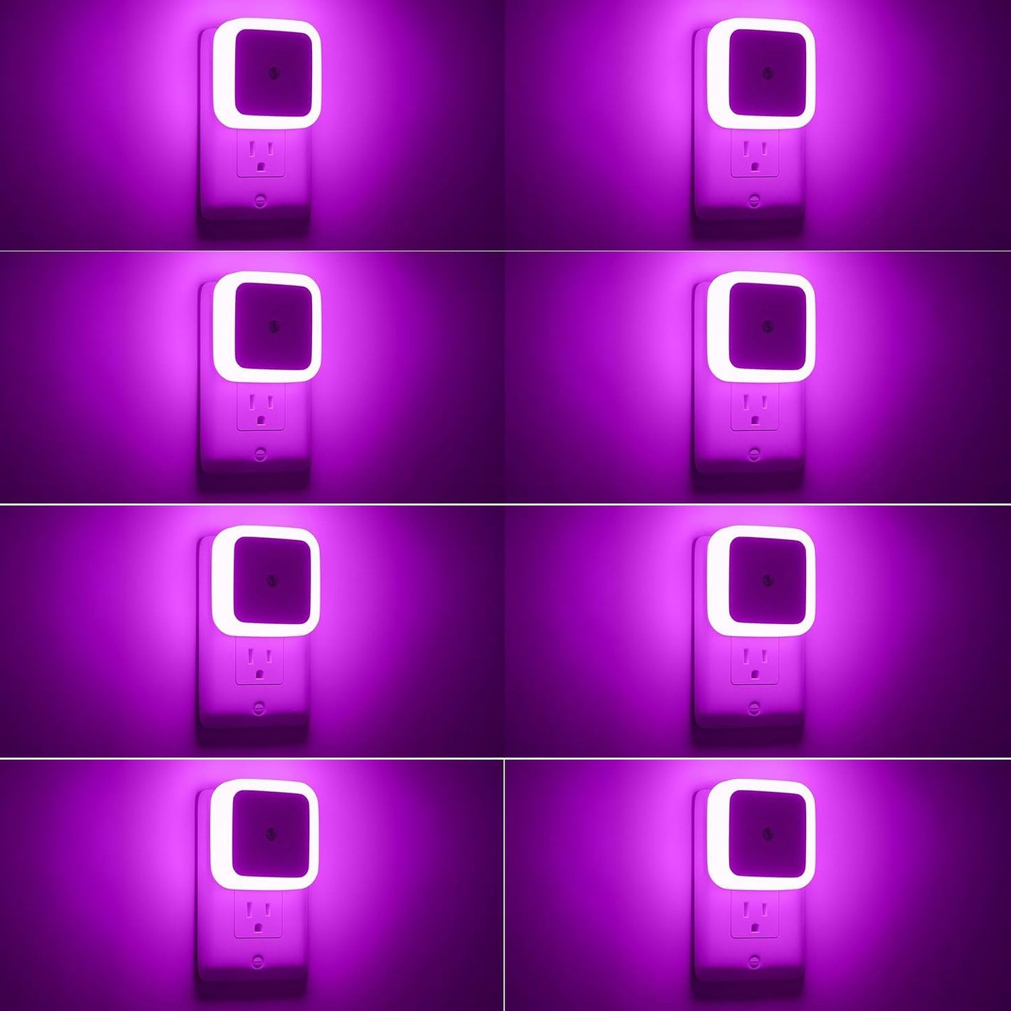 Sujeet Night Light, Night Lights Plug into Wall 8-Pack, Nightlight Plug in Night Light, Dusk to Dawn Night Lamp Led (Warm White)