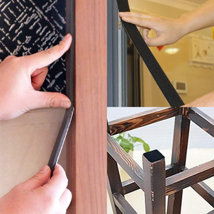 Seal Foam Tape,1/2 Inch W x 1/8 Inch T Weather Stripping for Door and Window,High Density Single Sided Closed Cell Door Insulation Weather Strip, 3 Rolls Total 50FT Black