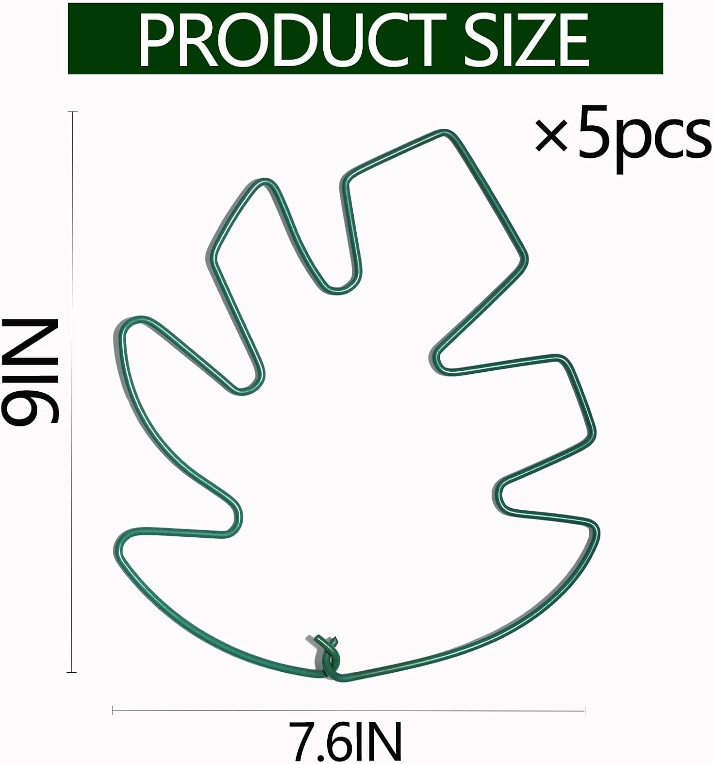 Yohsnor Monstera Plant Stem Support System - 5 Piece Set (5.5x4.7in) | Durable Plant Support Stakes for Climbing Plants & Fishbone Cactus | Ideal Leaf Stabilizer for Indoor Plants & Monstera Care