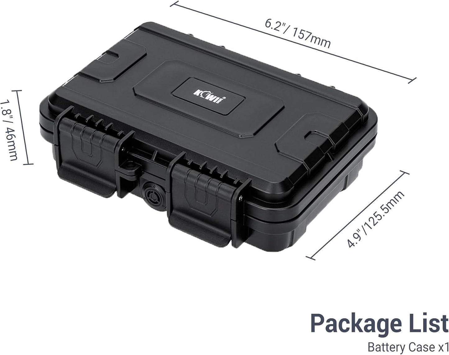 24 Slots CR2 CR123 CR123A Lithium Battery Organizer Case, IP67 Waterproof Hard Case for CR17345/CR16340/CR18350/CR15270(CR2) Explosionproof Batteries Storage Holder for Household Outdoor Camping