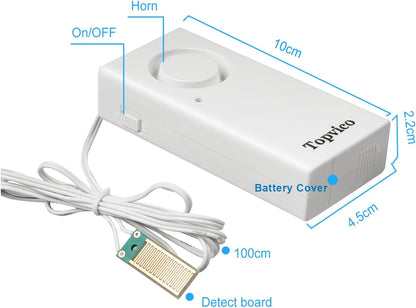 Water Leak Sensor Detector Flood Alarm for Basement RV Moisture 120dB Work Alone Battery Operated 3 Packs