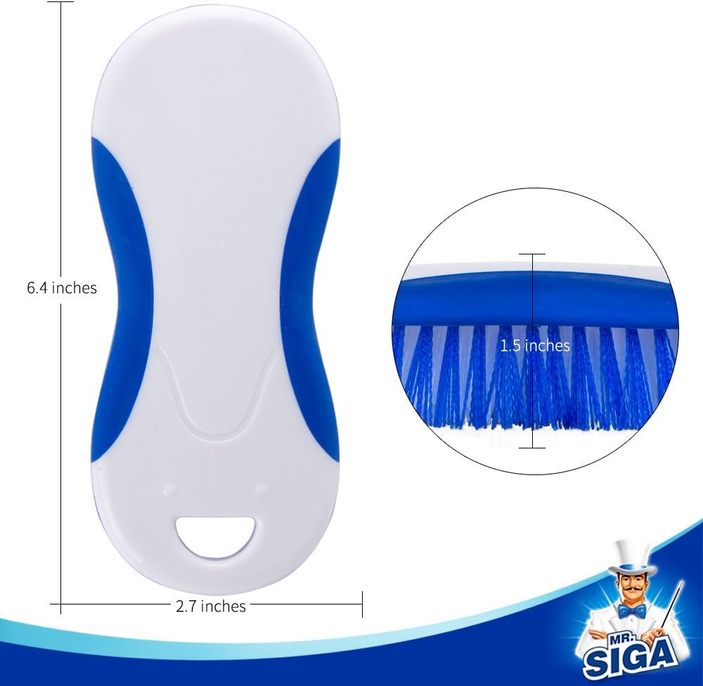 MR.SIGA Multi-Purpose Heavy Duty Scrub Brush - Pack of 2