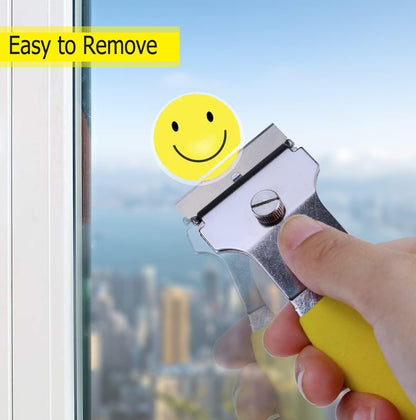 Heavy-Duty & Gentle Scraper Duo Kit | 2-in-1 Metal & Plastic Scraper Set with 20 Blades | Perfect for DIY, Kitchen Stovetop, Window Decals, Bathroom Caulk & Paint Removal
