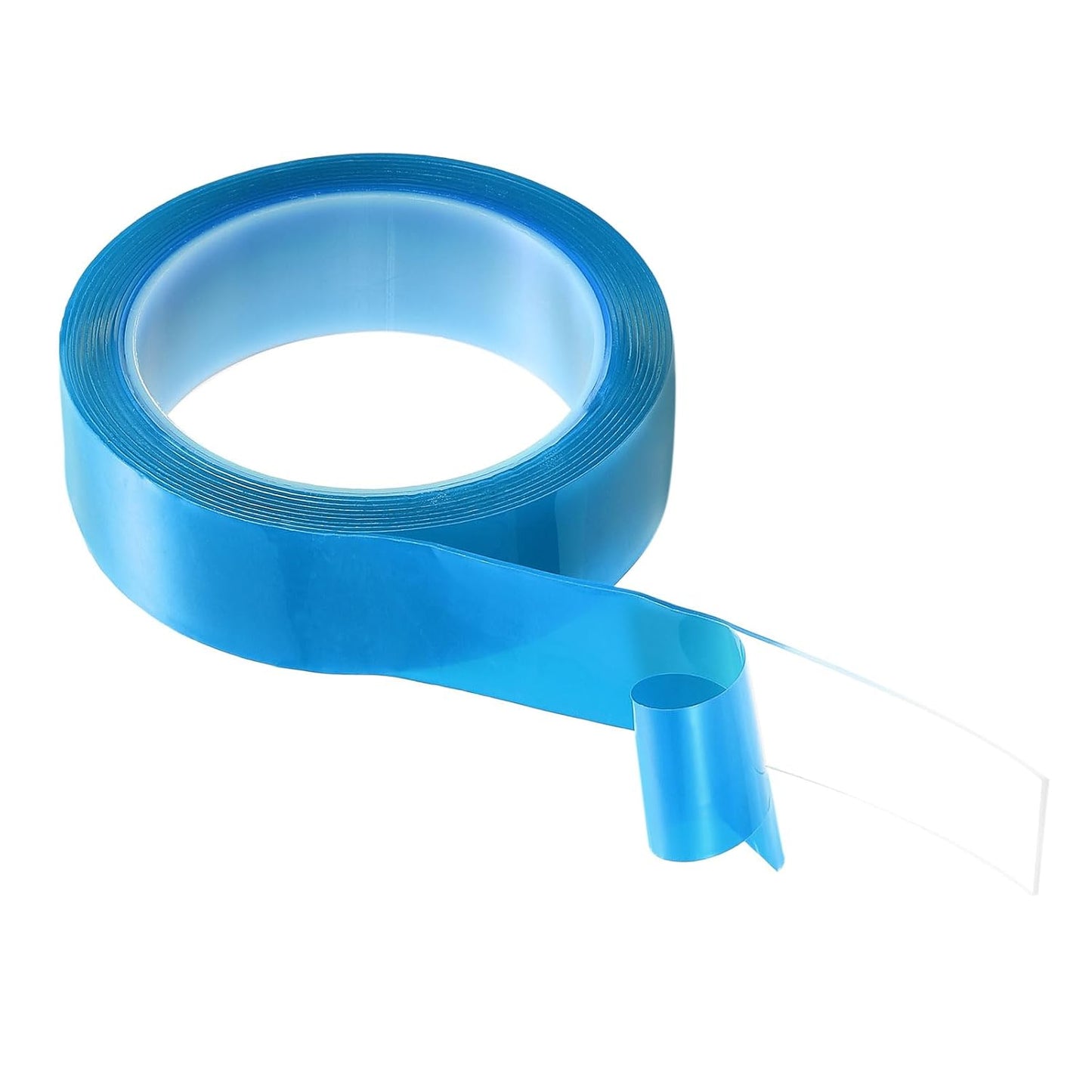 HARFINGTON Double Sided Nano Tape 10FT x 2" x 0.04" Multipurpose Removable Clear Mounting Tape Washable Waterproof Picture Hanging Adhesive Strips with Blue Liner for Carpets Posters