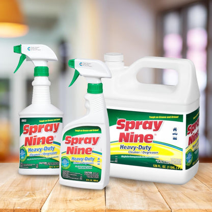 Spray Nine 26832 Heavy Duty Cleaner, Degreaser & Disinfectant for Kitchens, Bathrooms, Yard Equipment, Automotive & Industrial 32 Fl Oz. (Pack of 1)