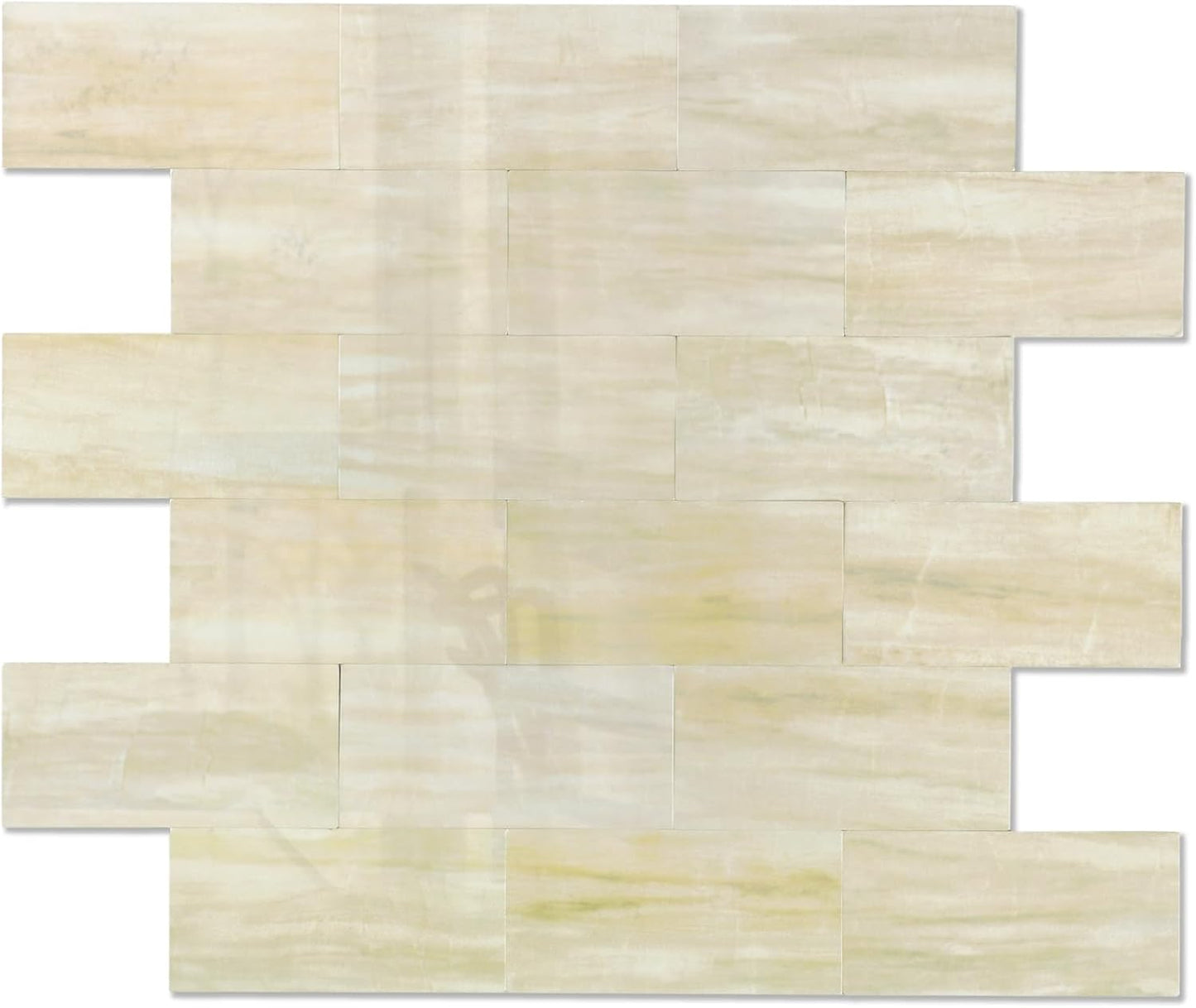 2026 New Upgrade Peel and Stick Backsplash Tile, Peel and Stick 11.34" X 11.57" Wall Tile for Kitchen, Bathroom, Fireplace, Laundry (Beige Ecru, 10 Packs)