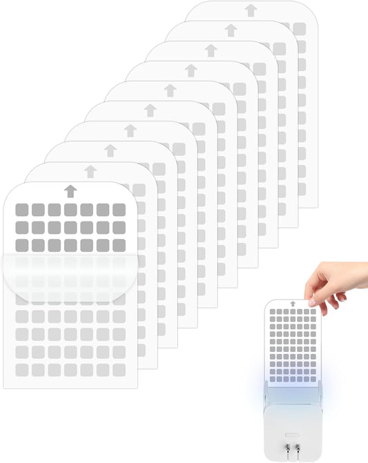 10 Pack Flying Insect Trap Refill Compatible with Mosalogic UVA Fly Insect Trap, Replacement Sticky Glue Cards for Kiwinurse UVLA1001 Plug-in Mosquito Killer Indoor