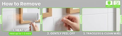 2 Rolls Thickened Heavy Duty Nano Double Sided Mounting Tape, 20FT Total Strong Adhesion Clear Tape, Removable Washable Residue-Free Multipurpose Two aided Tape for Picture, Carpet, Poster