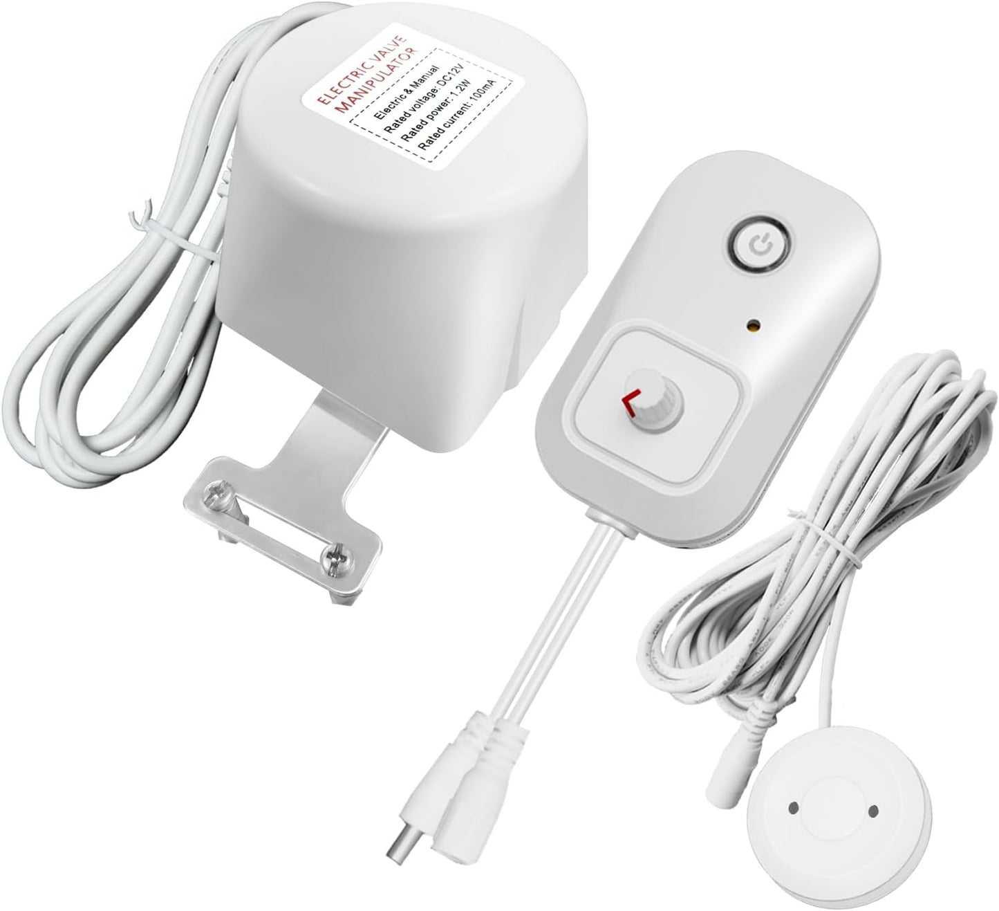 Water Leak Detector for Home, Water Alarm Leak Detector with Automatic Shutoff, Includes Leak Sensor and Water Valve, for 3/4-Inch Diameter Pipe, Protect Your Home from Water Damage