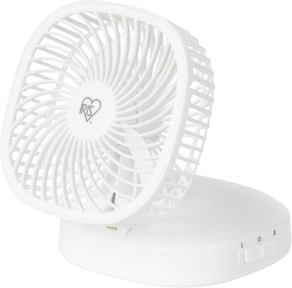 IRIS USA WOOZOO 3.5" Cordless Portable Clip On Fan, USB-C Rechargeable Fan, LED Light, Mosquito Repellent Tray, 360° Tilt, 3 Speeds,Bedside Kitchen Camping Golfing Outdoor Use, Black