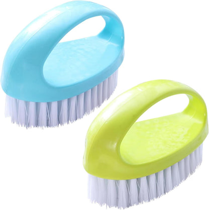 Small Scrub Brush for Cleaning - 4 Pack Scrubbing Brushes with Stiff Nylon Bristles Heavy Duty Cleaning Brush Multi-Purpose Scrub Brushes for Household Cleaning-Small Size