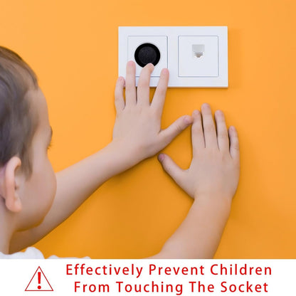 12 Pack Pure Black Outlet Covers Baby Proofing Child Proof Plug Covers for Electrical Outlets Easy Install Outlet Plug Covers
