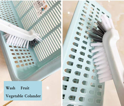 4 Piece Cleaner Brush to Deep Clean Tile Lines,Dearjana Small Scrub Brushs Corner Brush with Stiff Bristles for Detail Sink,Bottle,Household Pot Pan,Coffee Makers,Bathroom,Shower Cleaning,White