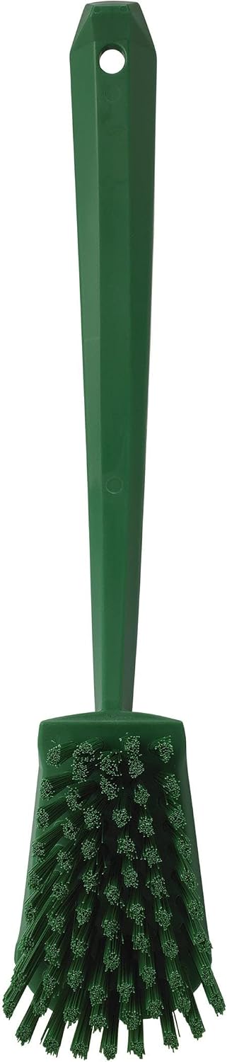 Vikan-41863 Long Handle Brush, 16"L, Stiff - Blue