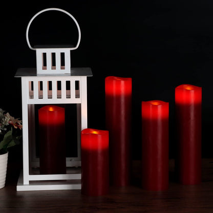 Vinkor Flameless Candles Battery Operated Candles Real Wax Pillar LED Candles with 10-Key Remote and Cycling 24 Hours Timer (Ivory Set of 12 （D: 3" x H: 4"）)
