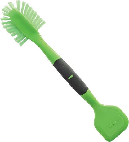 Norpro 1088R Scrub Brush/Scraper, Red, 13-inch